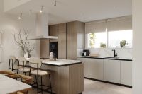 Modern new villas on one level with private pool at the golf course